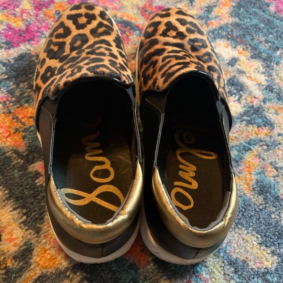 Sam Edelman Leopard Miles Slip on Shoes - Picture 4 of 5